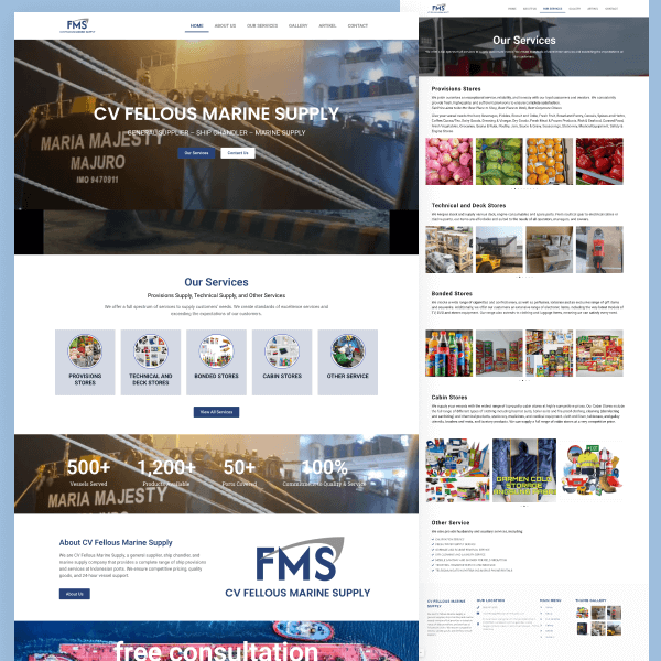 Fellous Marine Supply Website