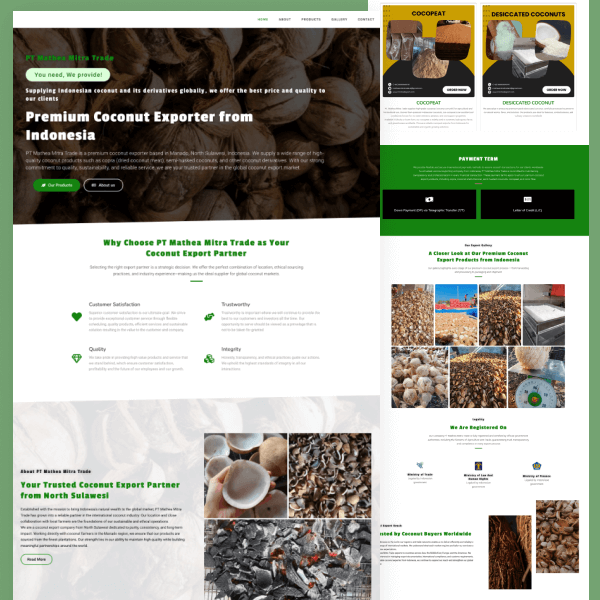 MM Trad Export Website