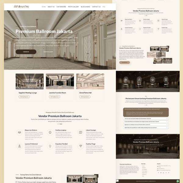 Palma One Grand Ballroom Website