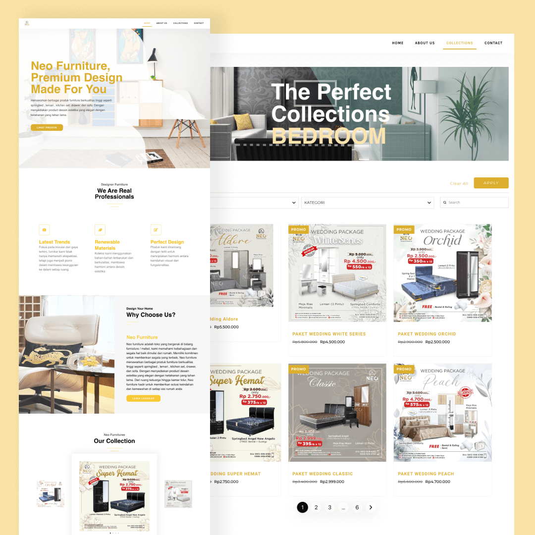 Furniture Product Website