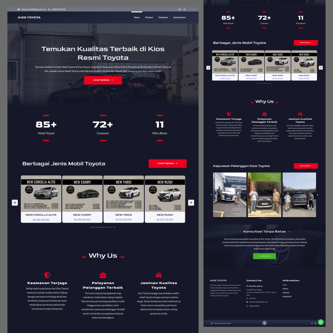 Toyota Business Website